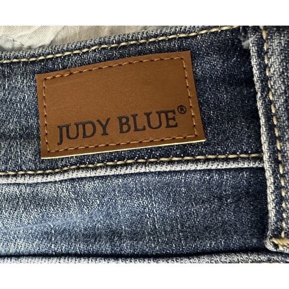 Judy Blue Penelope High Rise Button Fly Blue Stretch Denim Jeans 15/32 (29.5) - Picture 6 of 10